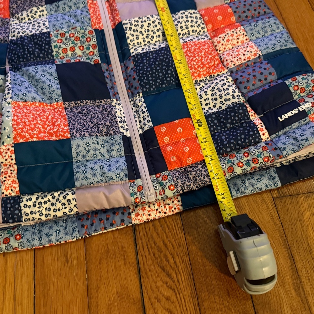 Lands' End Puffer Patchwork Jacket - image 6